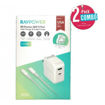 Picture of RAVPower RP-PC129 RAVPower RP-PC080 36W Wall Charger UK White+CB020