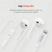 Picture of Porodo Stereo Earbuds with Lightning Connector - White
