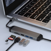 Picture of WIWU Alpha 521H(5in1) USB-C Hub Type-C to USB3.0*2+HDMI*1+SD*1+TF*1+ PD*1 Adapter -  Grey