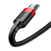 صورة Baseus cafule Cable USB For Micro 2.4A 1M-Red+Black
