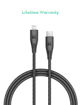 Picture of RAVPower Nylon Braided Type-C to Lightning Cable RP-CB1004BLK (1.2m/3.9ft) – Black