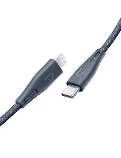 Picture of RAVPower Nylon Braided Type-C to Lightning Cable RP-CB1004GRY (1.2m/3.9ft) – Gray