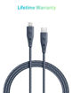 Picture of RAVPower Nylon Braided Type-C to Lightning Cable RP-CB1004GRY (1.2m/3.9ft) – Gray