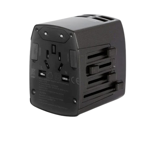 Picture of Anker Universal Travel Adapter with 4 USB Ports - Black