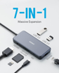 Picture of Anker PowerExpand+ 7in1 USBC PD Ethernet HubGray