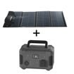 صورة Powerology Portable Power Generator 140400mAh 500W QC 18W PD 45W - Black + Foldable Solar Panel 120W PD 45W - Black