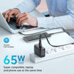 Picture of Mcdodo CH-844 Mecha Series GaN 65W Dual Type-C + USB Mini Size Wall Charger