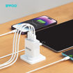 Picture of BWOO High Power Fast Charging UK Charger PD+QC 40W ACC 3Port UK Plug Portable GaN Travel Wall Charger