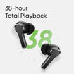 Picture of realme Buds T110 with Ai Enc for Calls, Upto 38 Hours of Playback and Fast Charging Bluetooth in Ear Headset (Punk Black, True Wireless)